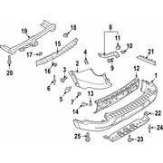 Extension Bumper Cover <br>Bumper Corner Bar Side End cap - Right, Rear, Upper (TIMBERLINE., TRAIL)