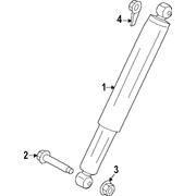 Suspension Shock Absorber Diesel engine Heavy duty tow Package - Rear 6.7L