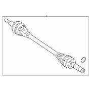 Cv Axle Joint Half Shaft - Right