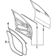 Door Seal Weatherstrip - Left, Right, Front