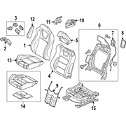 Seat Belt Guide <br>Guide for Extender Arm Loop Strap RECARO - Front, Passenger