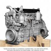 3/4 Engine MBE906 6.4L EPA04 902910 With Constant Throttle with Flywheel Housing
