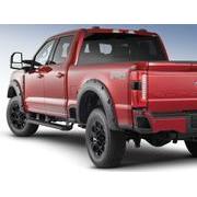 Super Duty 2023-2024 Bushwacker Black Textured Finish Pocket Style Fender Flare Kit - Preassembled 4-Piece Kit