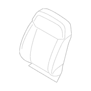 Seat Back Cushion Cover - Right, Front