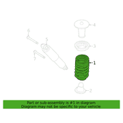 Coil Spring - Right, Rear (LWB Kombi)