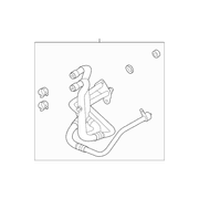 Tube And radiator - Inlet (2.5 LITER HYBRID, AT)