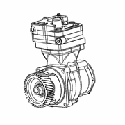 1 Cylinder Air Compressor for OM904 Euro 4/5