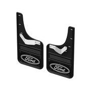 F-150 2021-2024 Gatorback Black Ford Logo Splash Guards Rear Pair