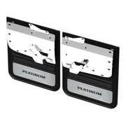 Super Duty DRW 2023-2024 Gatorback Rear Splash Guards w/PLATINUM Die-Stamped Stainless Insert