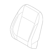 Seat Back Cushion Cover - Left, Front