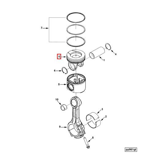 4941395 Cummins | Piston Top | Source One Parts Center