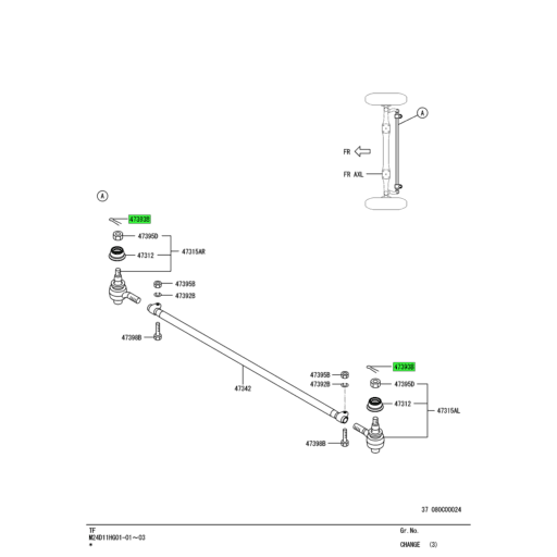 MF472067 | Mitsubishi FUSO® | Tie Rod Pin | Source One Parts Center