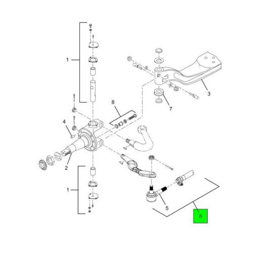 ETN0817755 Dana Spicer | Front Axle Tie Wends Rod | Source One Parts Center