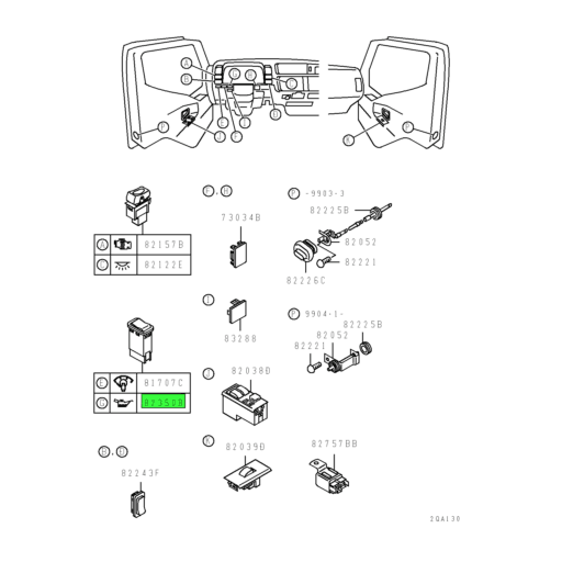 MC859120 Mitsubishi FUSO® Engine Oil Level Check Switch Source