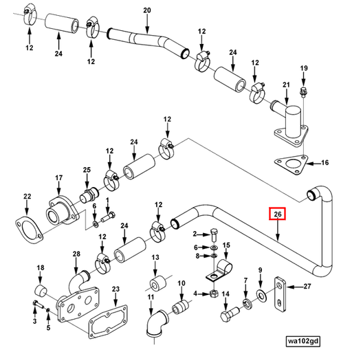 3875572 Cummins | Aftercooler Tube | Source One Parts Center