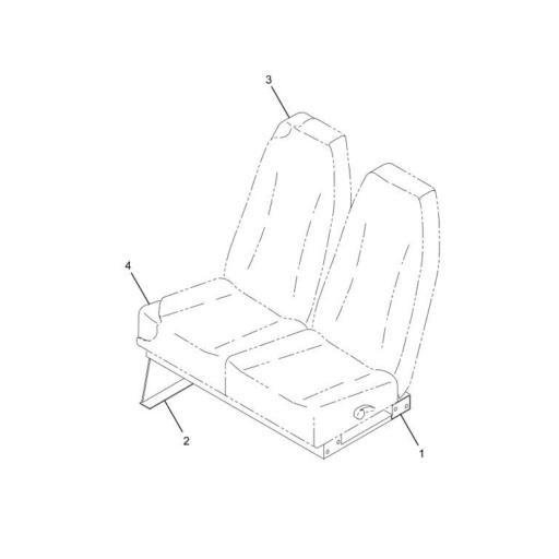 448351039 IC Bus | Right-Hand High-Back Seat | Source One Parts Center
