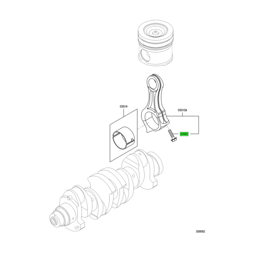 Mk667232 MK667212 Mitsubishi FUSO | Connrod Screw | Source One Parts Center