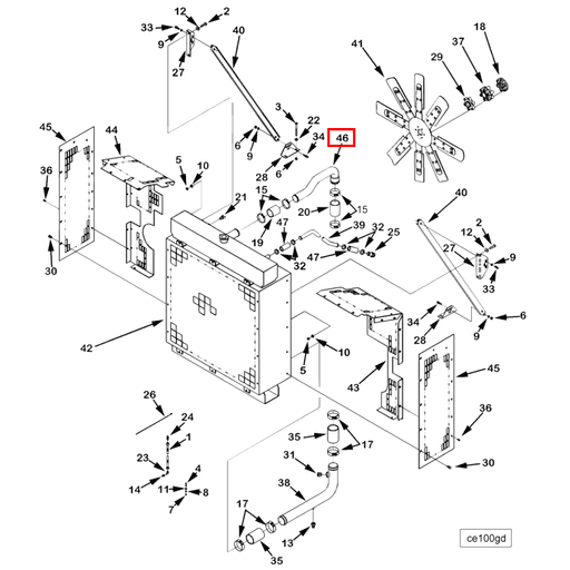 3166264 Cummins | Water Outlet Tube | Source One Parts Center