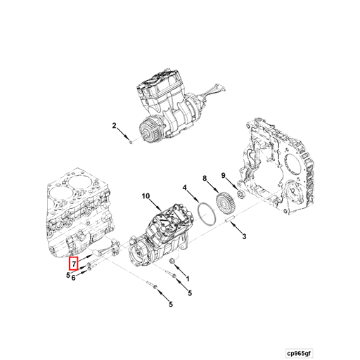 3977148 Cummins | Air Compressor Brace | Source One Parts Center