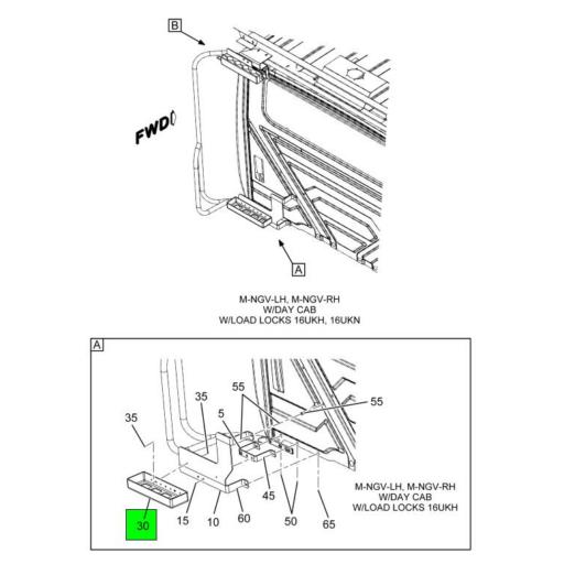 3846910C91 Navistar International® LOAD LOCK ASSEMBLY TRAY AND