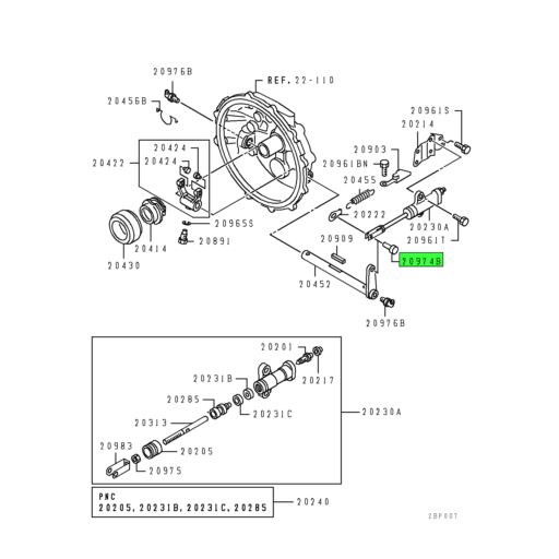 ME636459 Mitsubishi FUSO | Manual Transmission Clutch Control Equip Pin ...