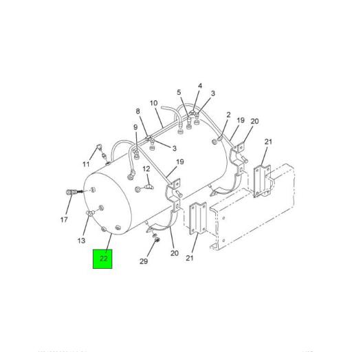 485937C4 | Navistar International® | TANK AIR PRESSURE