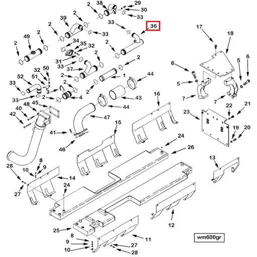 4374002 3897242 Cummins | Water Transfer Tube | Source One Parts Center