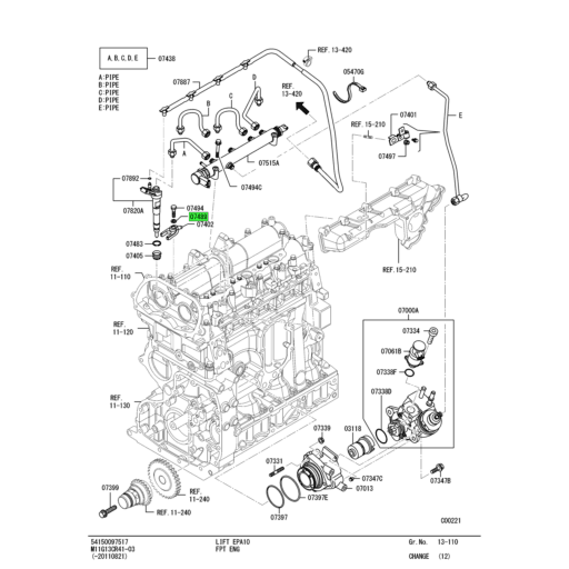 MK667281 Mitsubishi FUSO | Fuel Injection Nozzle Washer