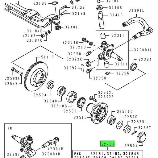 MK712523 | Mitsubishi FUSO® | Kingpin Kit