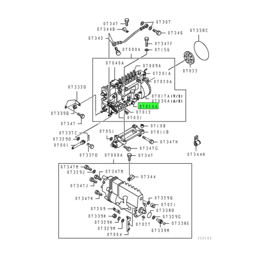 ME728536 Mitsubishi FUSO | Injection Pump Fuel Feed Pump Assembly