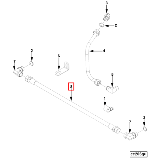 4974164 Cummins | Flexible Hose | Source One Parts Center