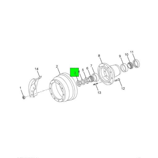 1693246C1 | Navistar International® | NUT SPINDLE OUTER