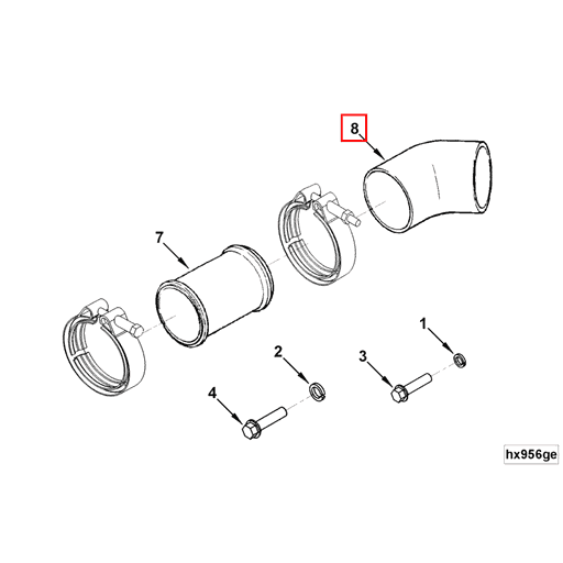 3971103 Cummins | Water Outlet Tube | Source One Parts Center