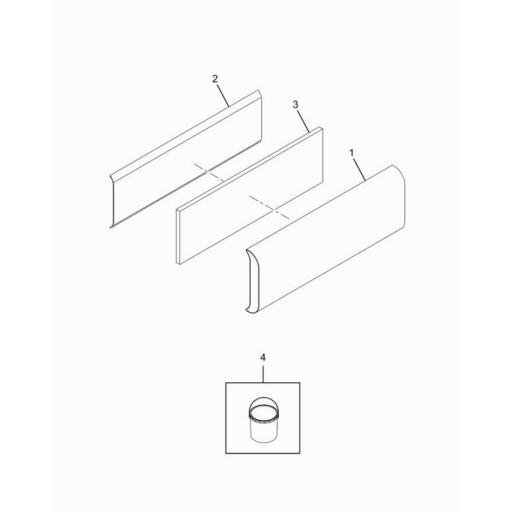 439934002 IC Bus | Shoulder Rail Brown | Source One Parts Center