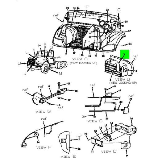 1657769C1 | Navistar International® | SCREEN AIR INTAKE GRILLE | Source ...