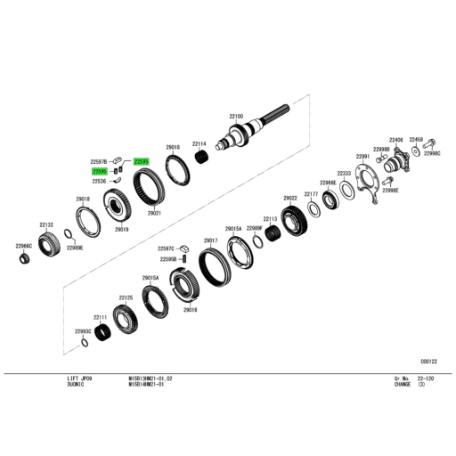 ME601318 Mitsubishi FUSO | Manual Transmission Synch Key
