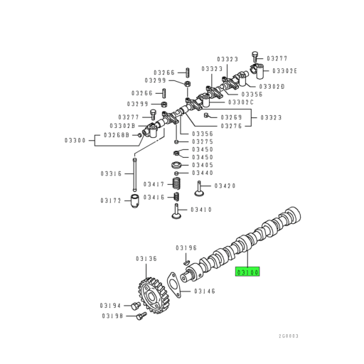 ME011895 Mitsubishi FUSO | Camshaft | Source One Parts Center