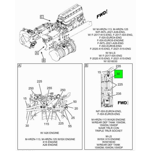 4065604C2 Navistar International® HOSE RETURN DEF COOLANT DEF