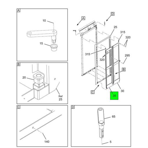 3724540C5 IC Bus | TUBE DOOR ASSEMBLY OUTWARD OPENING 3724540C5 IC Bus | TUBE DOOR ASSEMBLY OUTWARD OPENING