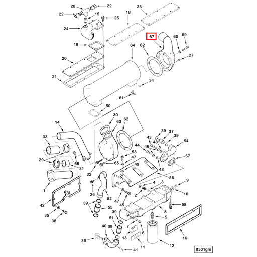 3033657 Cummins | Lubricating Oil Cooler Cover | Source One Parts Center
