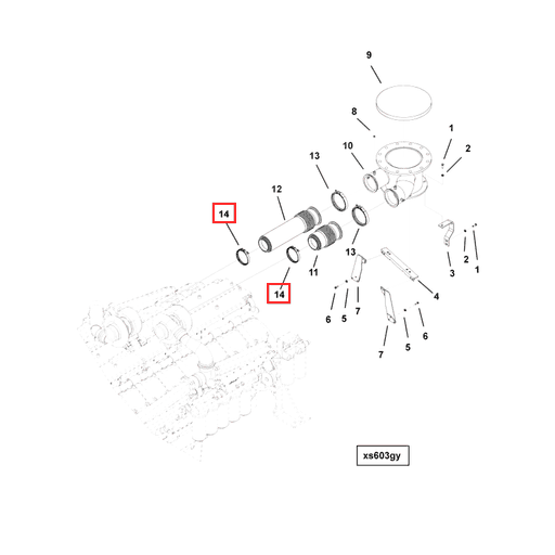 4934223 Cummins | v Band Clamp | Source One Parts Center