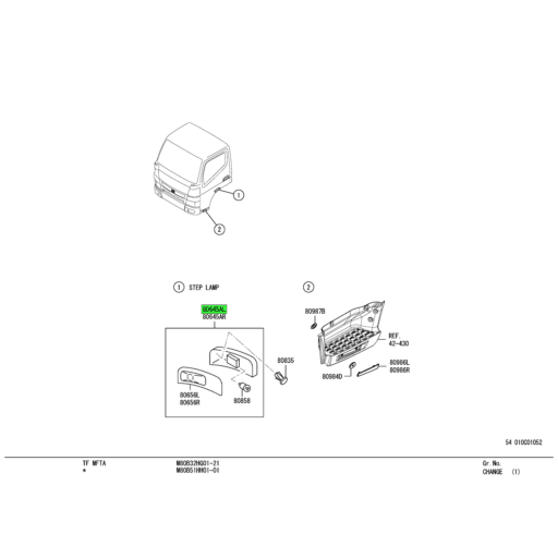 ML260837 Mitsubishi FUSO | Left Hand Step Lamp Assembly | Source One ...