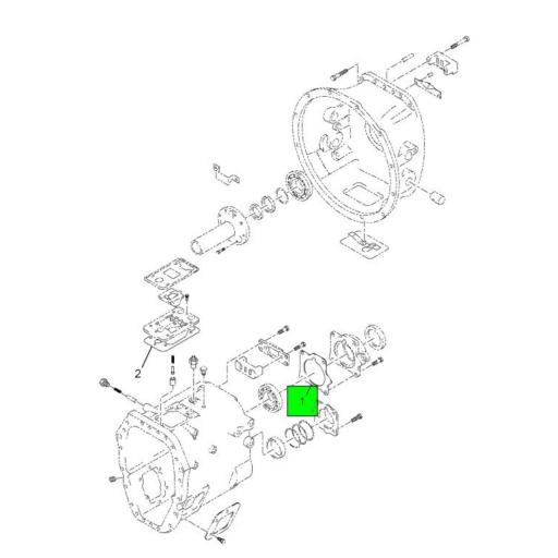 596375C2 Navistar International | Rear Main Shaft Bearing Retainer ...