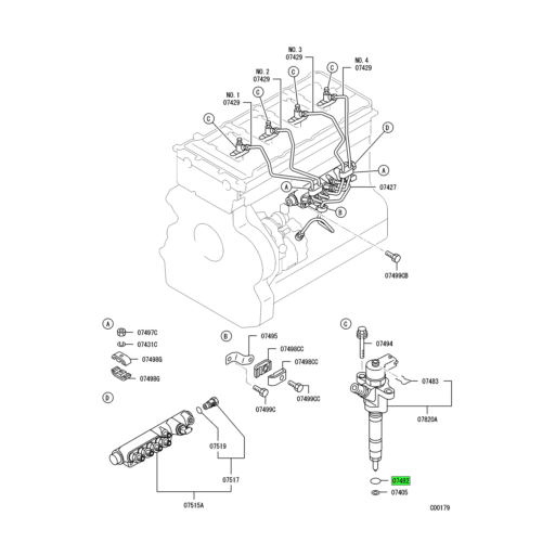 MH035663 | Mitsubishi FUSO® | Fuel Injection Nozzle O-Ring | Source One ...