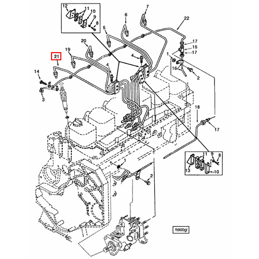 3914796 Cummins | Injector Fuel Supply Tube | Source One Parts Center