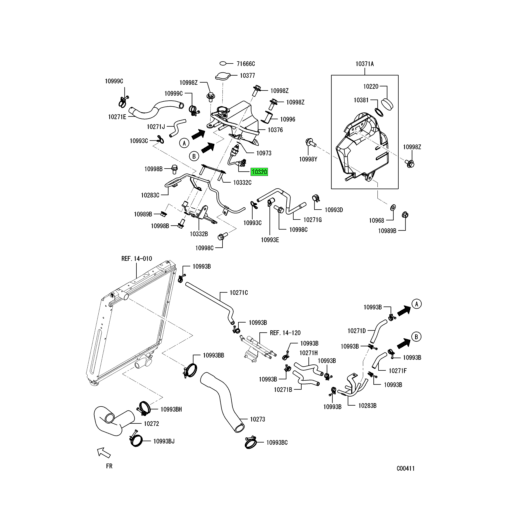 MK702723 | Mitsubishi FUSO® | Radiator Water Level Sensor Kit