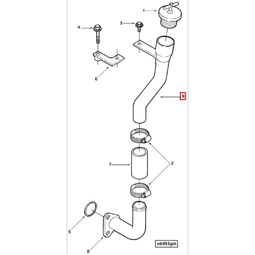 3912689 Cummins | Oil Filler Tube | Source One Parts Center
