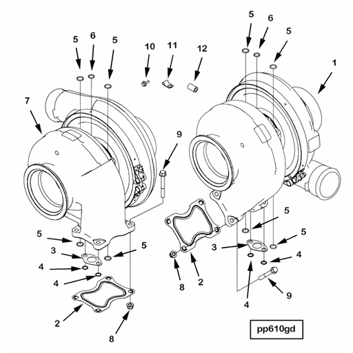 4956148 Cummins | Turbocharger Kit | Source One Parts Center