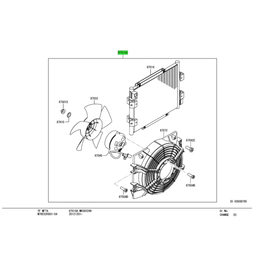 MK583299 | Mitsubishi FUSO® | Air Conditioning Refrigerant Condenser  Assembly