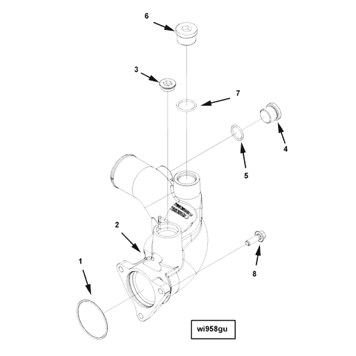 2883655 Cummins | Water Inlet Connection | Source One Parts Center